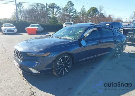 2025 Honda Accord Hybrid Touring из США, поврежденный, VIN 1HGCY2F80SA064505